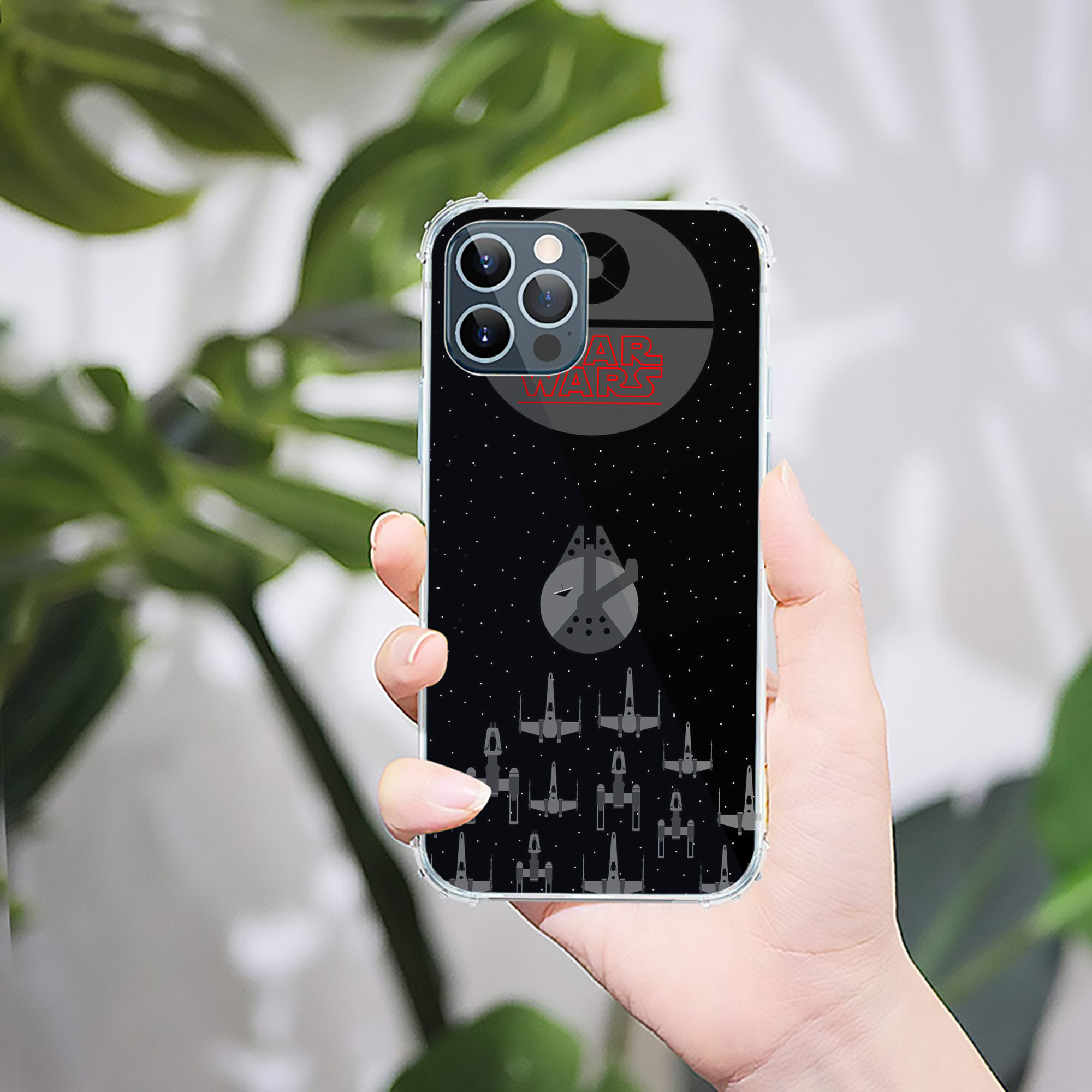 （画像用） スター・ウォーズ Star Wars 【iPhone 12シリーズ対応】透明スマホケース（クリアソフトケース）